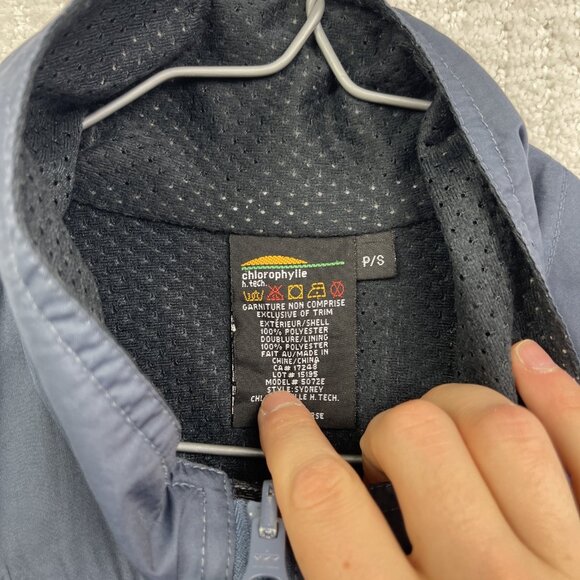 VTG Chlorophylle H-Tech Soft Shell Retro Dark Blue Men S Vest Convertible - Picture 5 of 16